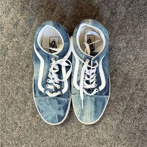 DENIM ACID WASHED VANS